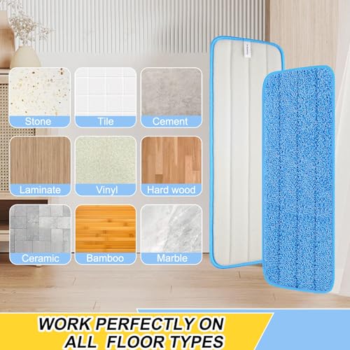 16.5" Microfiber Mop Pads Replacement Heads (5 Pack) - Image 4