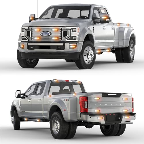 8Pcs Amber White Strobe Lights for Trucks - Image 2