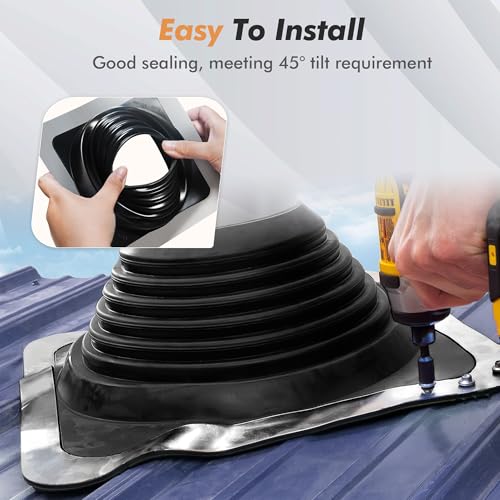 Metal Roof Vents Kit with Flashing - Image 3