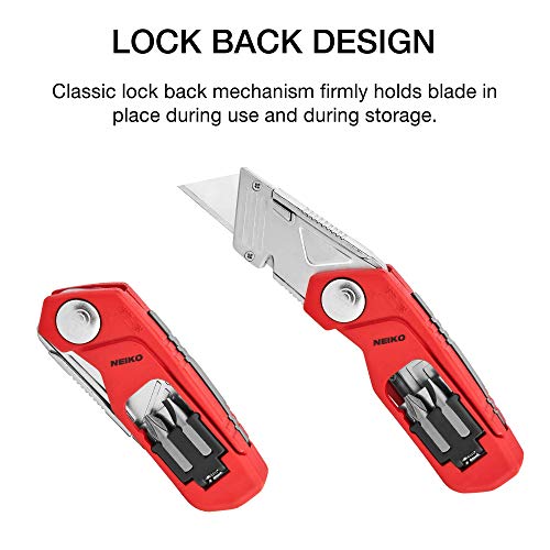 NEIKO 4-In-1 Folding Utility Knife & Cutter - Image 3