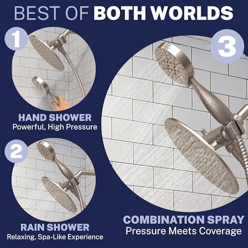 HammerHead Showers Dual Shower Head Combo - Image 3
