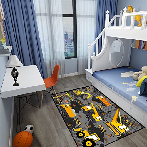 CAFCIOYG Boys Construction Play Mat 3'×4' - Image 4