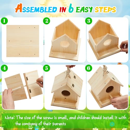 Liliful DIY Birdhouse Kit with Paints - Image 5