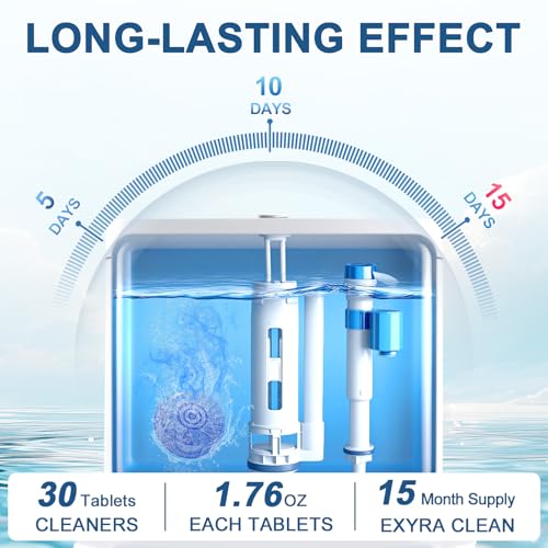 Blue Toilet Bowl Cleaner Tablets - 30 Tabs - Image 4