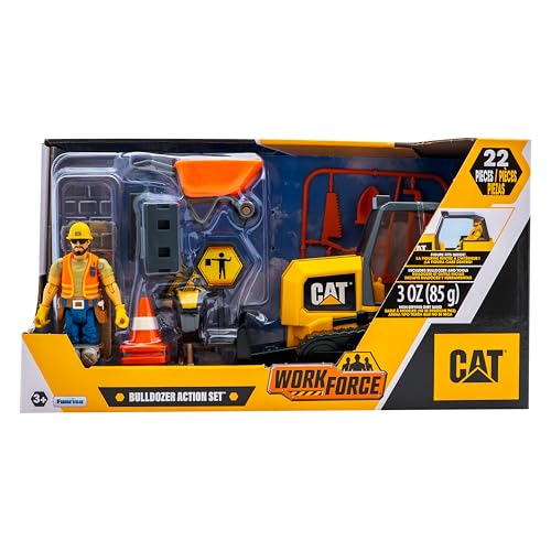 CAT Bulldozer Playset with 4-Inch Figure - Image 2