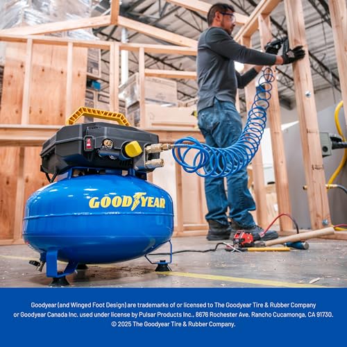Goodyear 6 Gallon 150 PSI Pancake Compressor - Image 4
