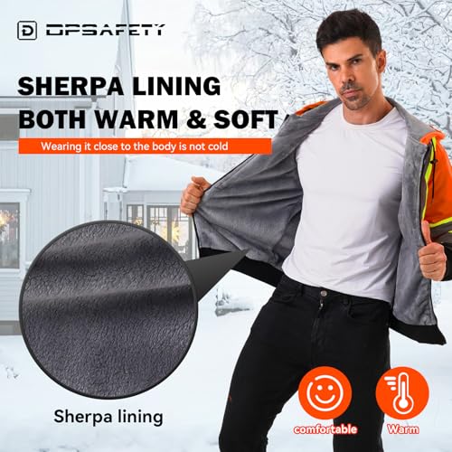 DPSAFETY Men's Hi-Vis Hoodie, XL - Image 2