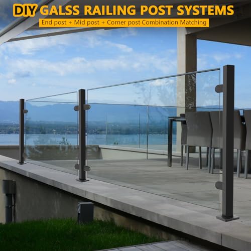 Glass Railing Post 33.46" Stainless Steel - Image 5
