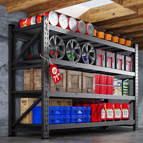 71" W Heavy Duty Garage Shelving Units