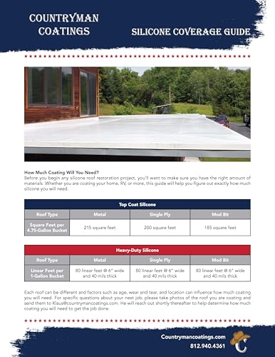 Countryman 100% Silicone Roof Coating - Light Gray - Image 6
