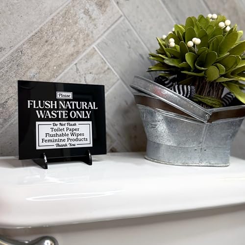 Acrylic Do Not Flush Sign, 5x4, USA - Image 6