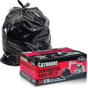 Ultrasac 50 Heavy Duty Trash Bags 42 Gallon