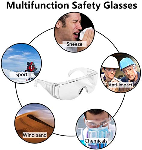Safety Anti Fog Goggles 3-Pack - Over Eyeglasses - Image 6