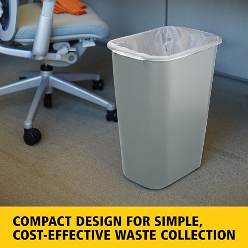 Rubbermaid 10.25-Gal Trash Can, Gray - Image 2