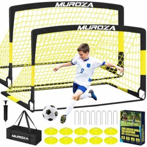 Backyard Kids Soccer Goals Set with Equipment