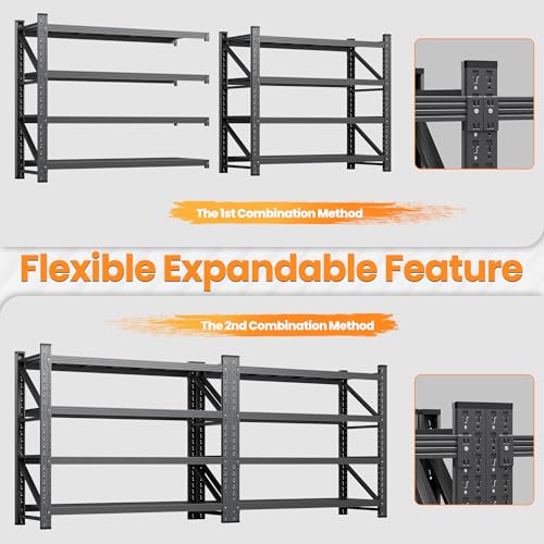 71" W Heavy Duty Garage Shelving Units - Image 5