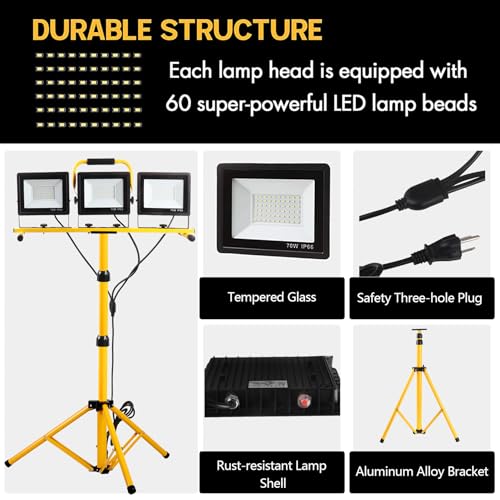 22000 Lumen 3 Head LED Work Light - Image 5