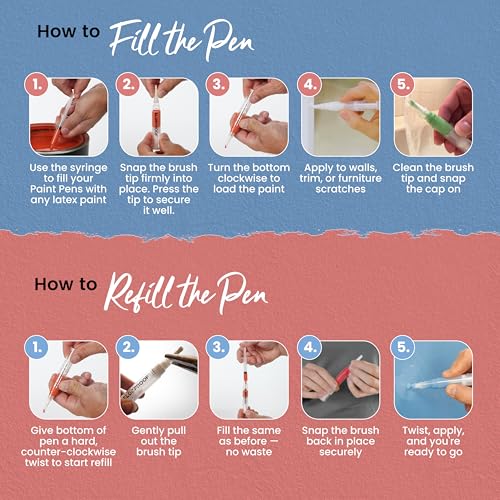 Slobproof Refillable Touch-Up Paint Pen, Mess-Free - Image 5