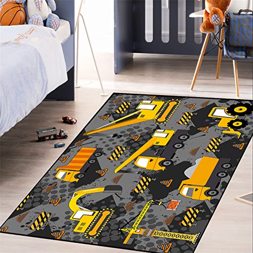 CAFCIOYG Boys Construction Play Mat 3'×4' - Image 3