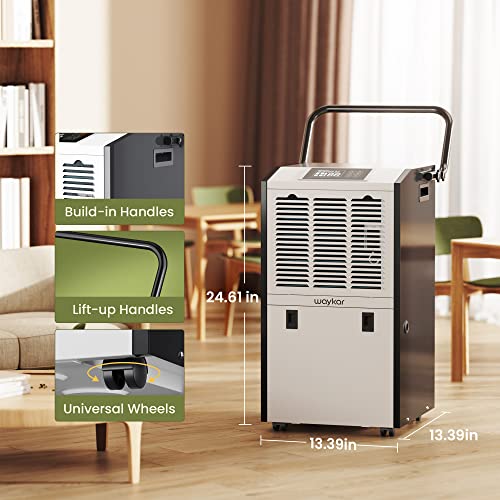 Waykar 155 Pints Commercial Dehumidifier for Large Spaces - Image 2