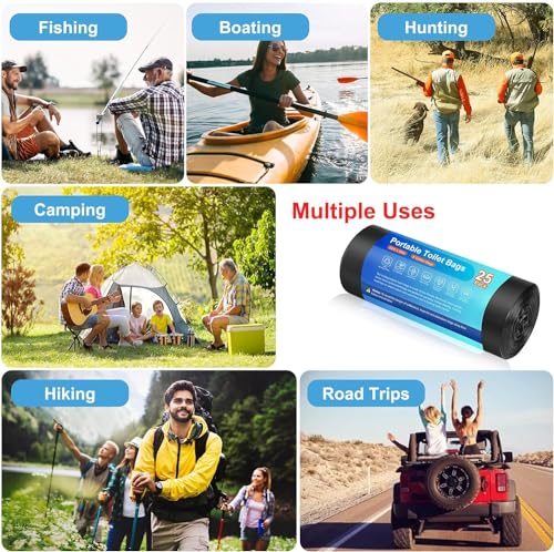 Portable Biodegradable Camping Toilet Bags 25pcs - Image 6