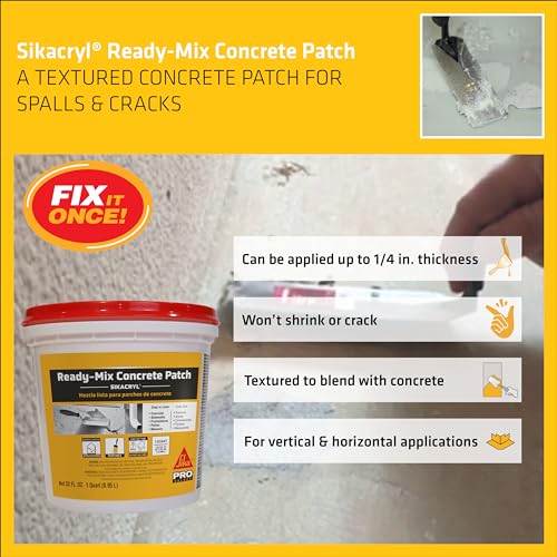 Sika Sikacryl Gray Concrete Patch 1 qt - Image 3