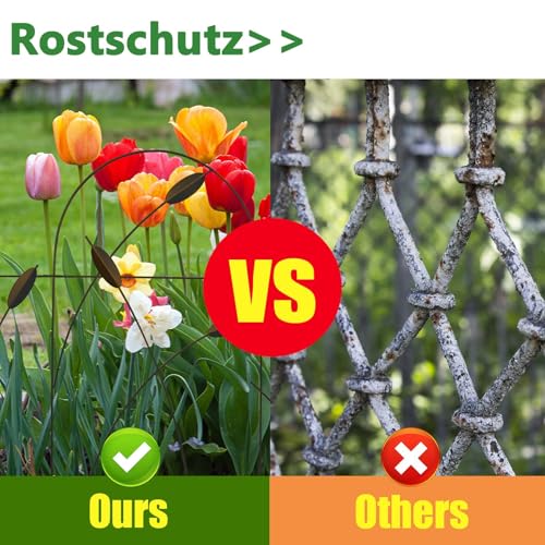 Thealyn Iron Fencing for Flower Bed, 32" x 16' - Image 4