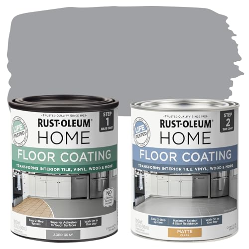 Rust-Oleum Interior Floor Coating Kit, Gray