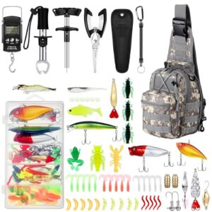 134 Pcs Fishing Tool Kit with Backpack
