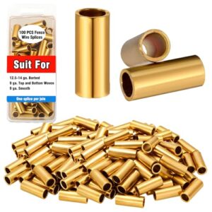 Blulu 100 Pack Wire Splices for Fencing