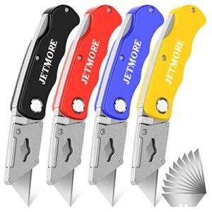 JETMORE 4 Pack Folding Utility Knife Set