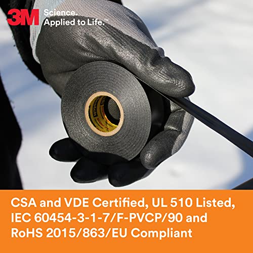 3M Scotch Super 33+ Electrical Tape - Black - Image 5