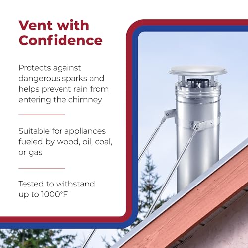 DuraPlus 8" Stainless Steel Chimney Cap - Image 3