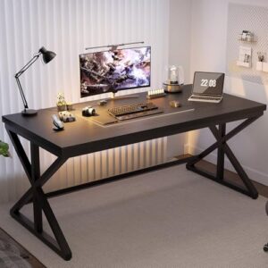 IBF Black Computer Desk, 60 Inch Workstation