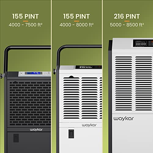 Waykar 155 Pints Commercial Dehumidifier for Large Spaces - Image 6