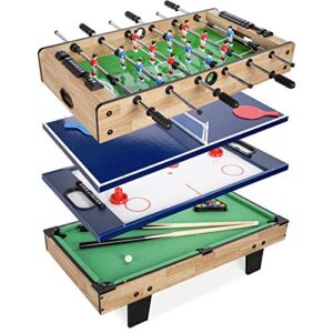 4-in-1 Game Table: Pool, Air Hockey, Foosball, Table Tennis