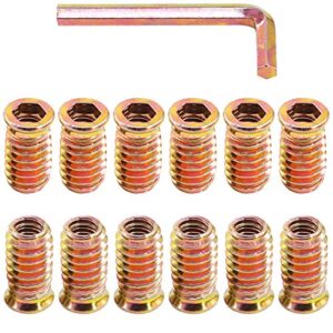 Glarks 50Pcs 5/16"-18 Inserts Nuts with Wrench