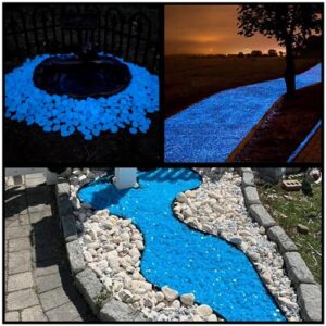 NAMTSO 500 pcs Glow in Dark Rocks