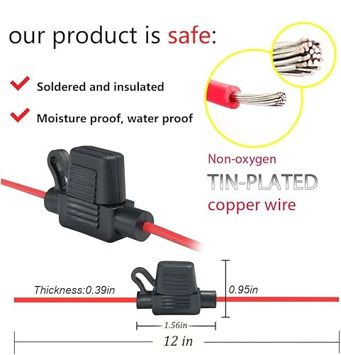 VANTRONIK Mini Fuse Holder with 18AWG Wire - Image 3