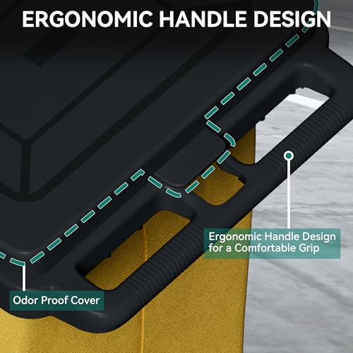YITAHOME 3-Shelf Cleaning Cart with Bags - Image 4