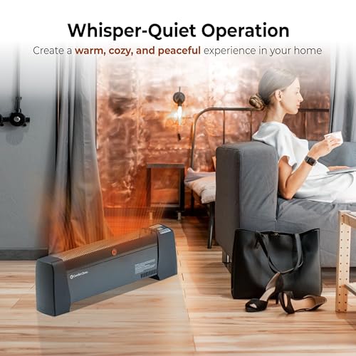 Comfort Zone 1500W Baseboard Heater with Thermostat - Image 4