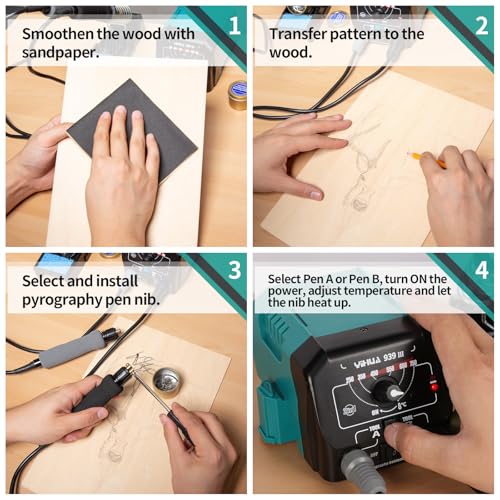 YIHUA 939 III Dual Pen Pyrography Tool - Image 6