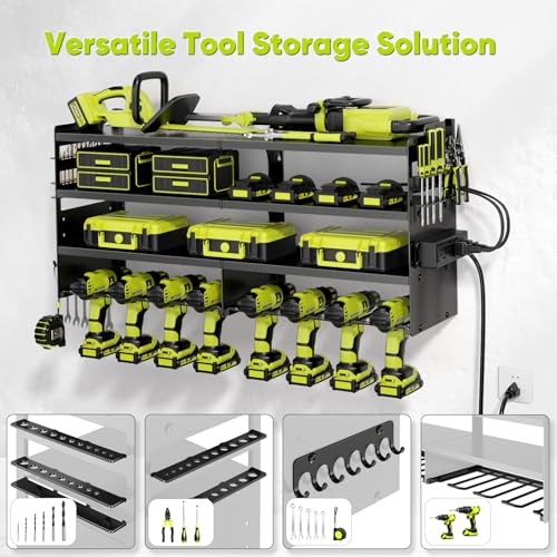 POKIPO Heavy Duty Tool Organizer with Charging - Image 4