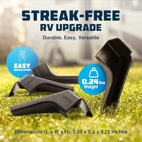 Camco RV Gutter Spouts with Extensions (4-Pack) - Image 3