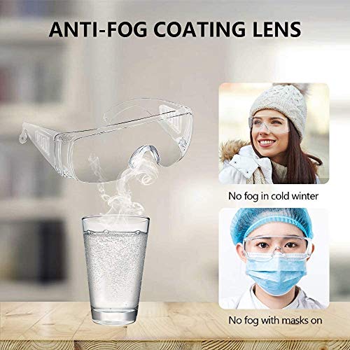 Safety Anti Fog Goggles 3-Pack - Over Eyeglasses - Image 3