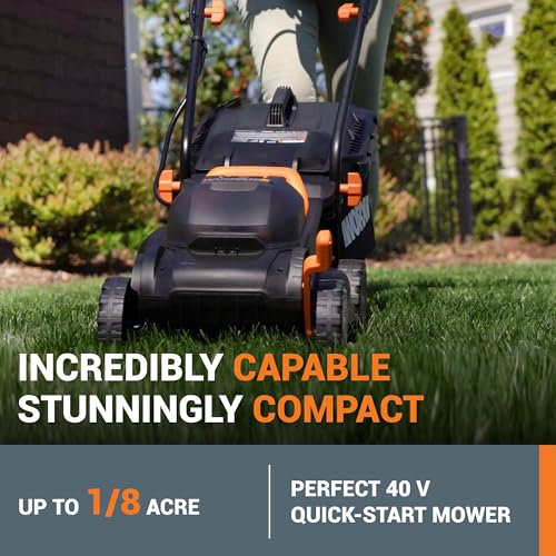WORX 40V 14" Cordless Lawn Mower with Batteries - Image 2