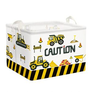 Kids Construction Cars Storage Basket 36L