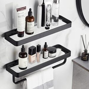 VOLPONE Wall Mounted Glass Bathroom Shelf