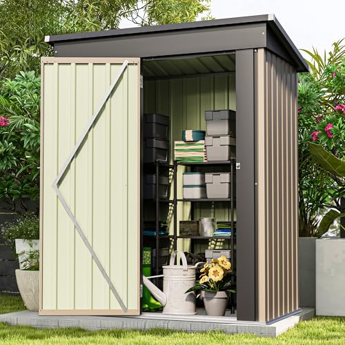 Patiowell 5x3 FT Metal Outdoor Shed - Image 4