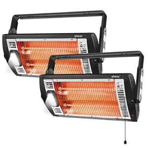 Shinic Electric Garage Heater with Halogen Light